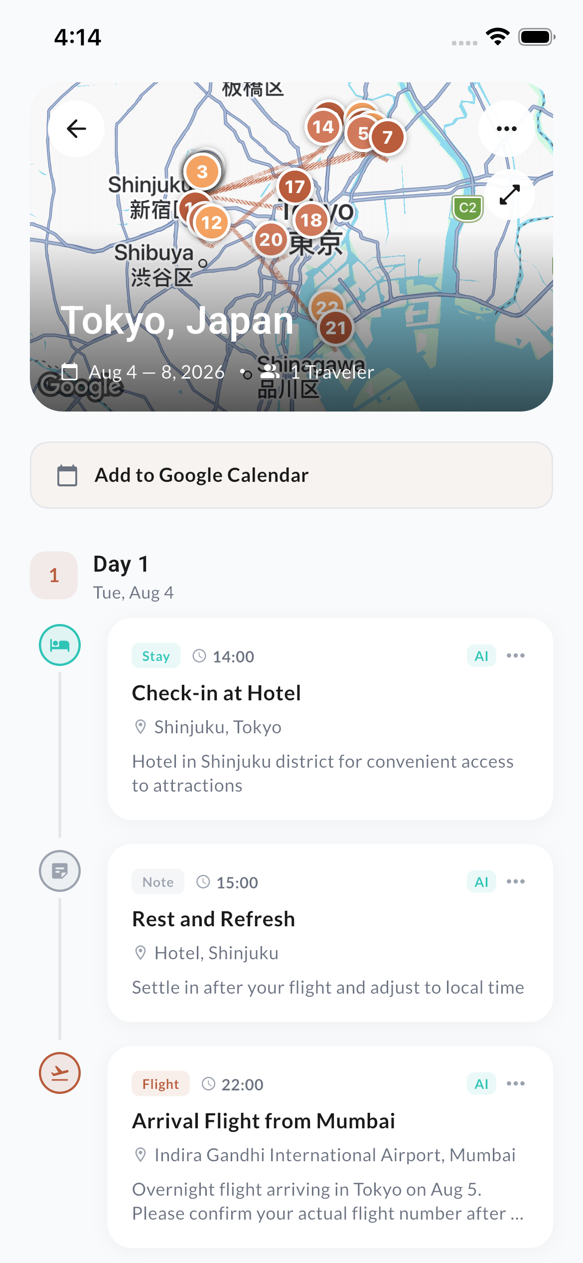 Day-by-Day Itinerary